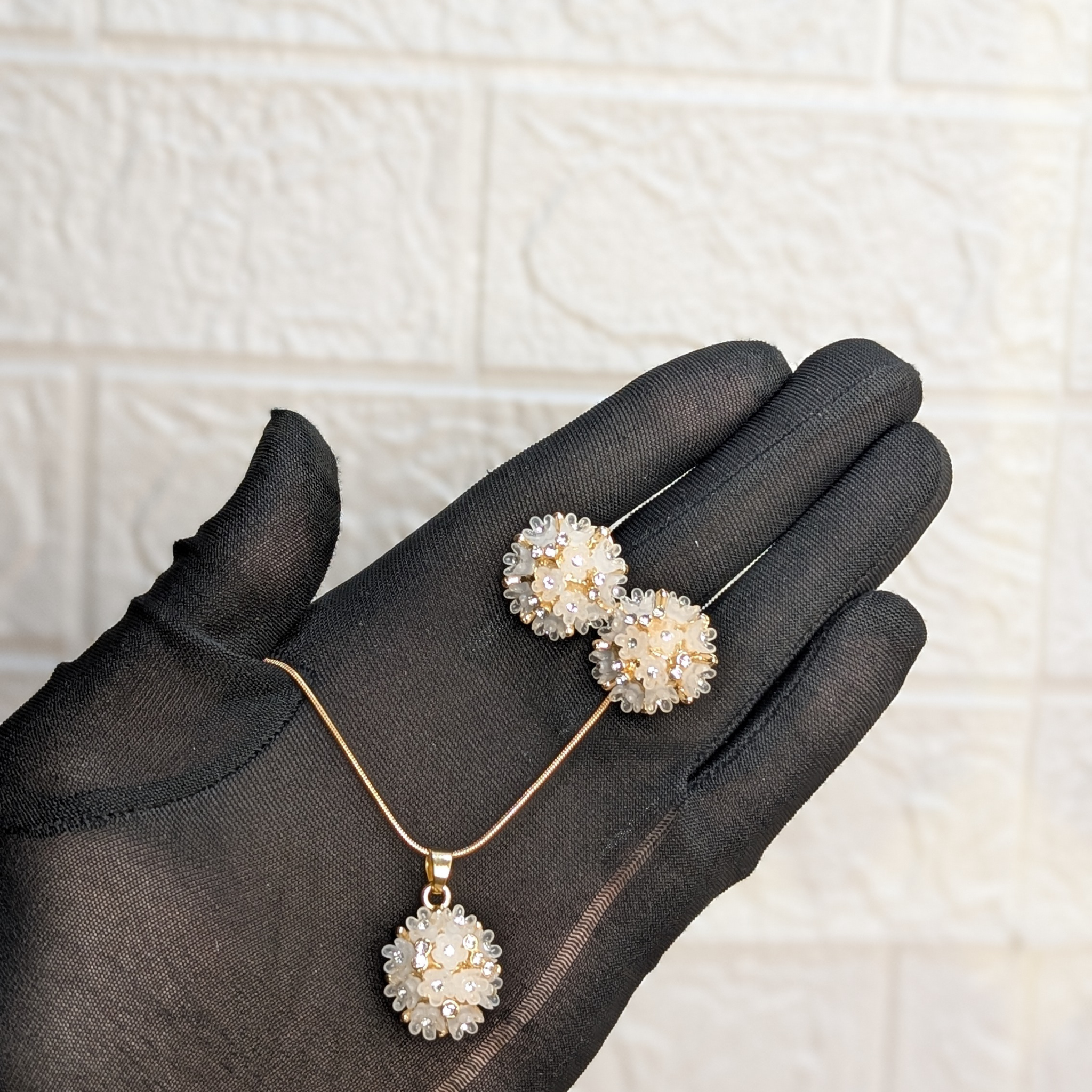 Golden Bloom Jewelry & Watch Gift Set